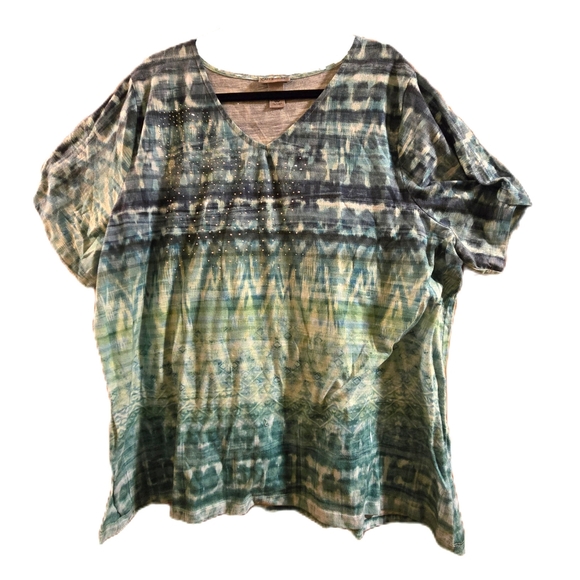 Catherines 2x Tie-Dye Women's Top - Picture 1 of 5